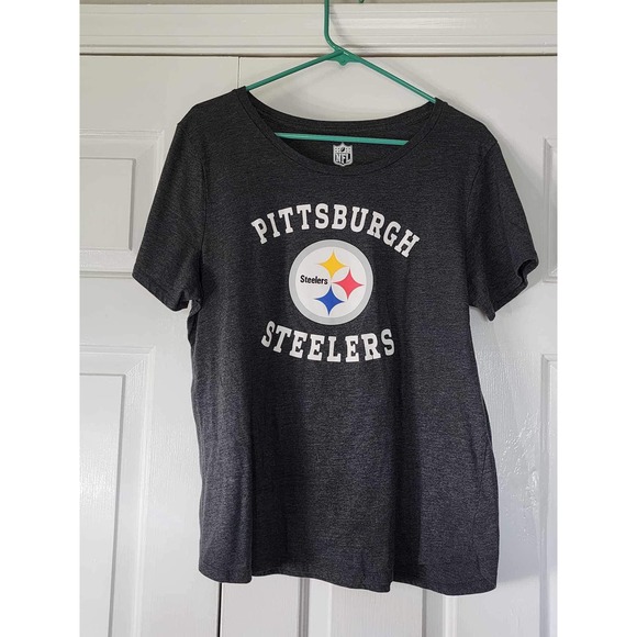 NFL Team Apparel Women's Size XL Pittsburgh Steelers Short Sleeve Shirt - Picture 1 of 3